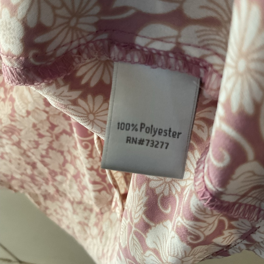 🌸 Lauren Conrad LC Floral Button-Front Blouse – Size XXL - Picture 7 of 8